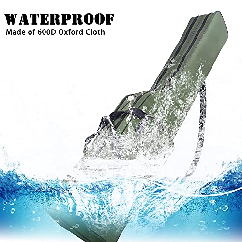 Agool Fishing Rod Case 4.27 Ft Fishing Pole Bag Case Portable Fishing Pole Case For Travel Waterproof Fishing Rod Reel Organizer Oxford Fishing Gear Bag For Saltwater Freshwater Ice Fishing Gift thumb #4