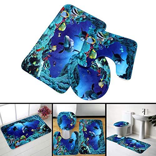 chaqlin Black Girl African Women Print Duschvorhang und Bad WC Vorleger Set 4 Stück Badteppich/WC Contour Matte/WC Deckelbezug Home Decor Planet Space-4 – Bild 6