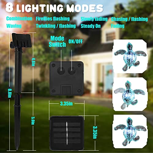 Jashika Solar Ourdoor Lights Beach Theme Sea Turtle Green Garden String Lights Fairy #TOP3