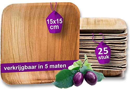 Waipur Bio Palmblad Bord 200x Vierkant 20x20cm Composteerbaar Eersteklas Wegwerpservies Milieuvriendelijke Wegwerpborden Vergelijkbaar Met Bamboe Servies 1566962432