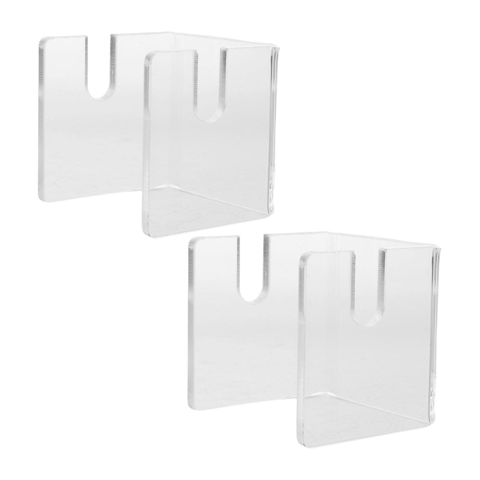 Porte-éventails transparents avec fente de 0,3x1,6 cm pour un maintien stable x2