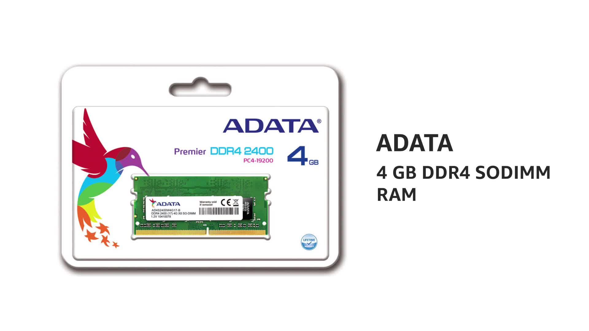Amazon.in: Buy ADATA Premier DDR4 2400MHz 4GB SODIMM Memory Module