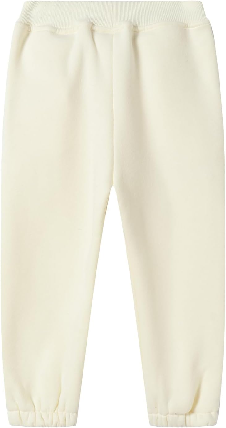 Mud Kingdom Girls Boys Drawstring Sweatpants Solid Colors Elastic Waist Slant Pockets 2-10 Years - Image 2