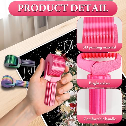 3Pcs Diamond Painting Roller Tool 3D Printed Diamond Art Roller Tools for Smooth Pressing Rhinestone Embroidery Diamond Painting Craft Accessories Kits UK for DIY Handmade Craft Lover Gifts - Image 2