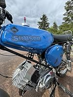 Transparente Simson S51B Aufkleber Set | IFA Electronic Tank & Seitendeckel | DDR Retro Dekor Premium | Hell | 8-teilig