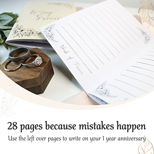 Vow Books | Vow Books His And Hers| Leather Bride And Wedding Notebook 28 Sewn Lined Pages No Staples |Wedding Vow Books | Champagne Gold Foil Letters| Vow Books For Wedding |Vow Book| His And Hers Vow Books #TOP4