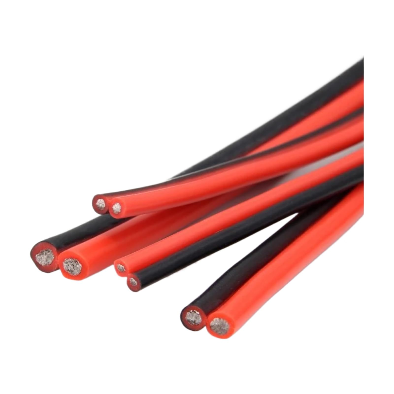 Super morbido 2 bro nero rosso cavo di silicone 28awg 26 24 22 20 18 16 14 12awg 10awg 8awg filo rame resistente(2 Pin black red; 30m; 10 AWG)