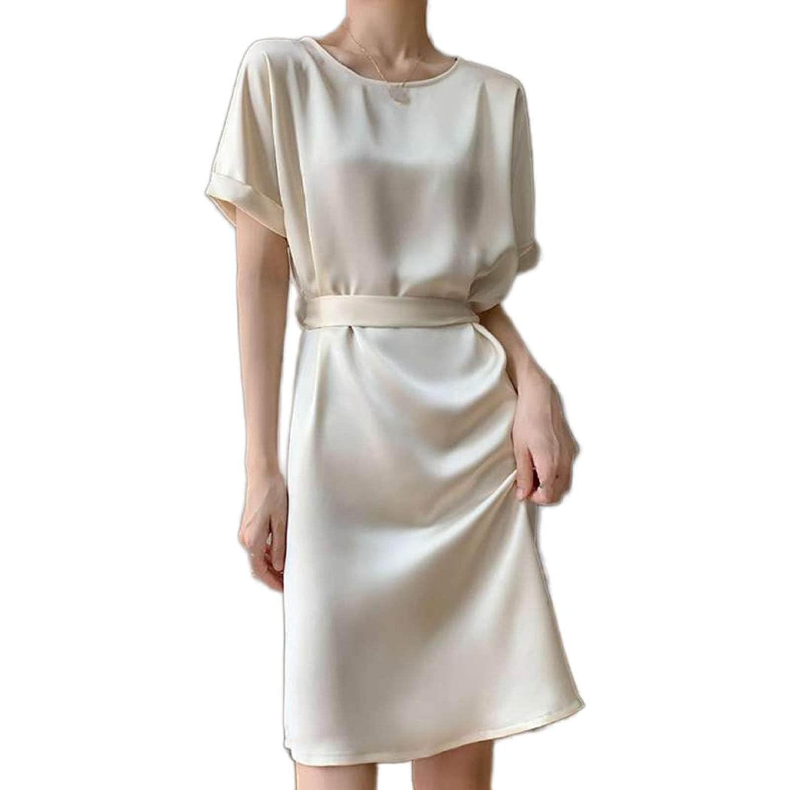 Robe style français drapée pour affiner la taille avec élégance