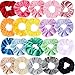 Produktbild Qinlee Haar Scrunchies Samt Set Haargummi Stoff Bunt Velvet Srunchies 20 Stück Bunte Dicke Haargummis Samt hair scrunchie Damen Mädchen Samt Scrunchies Haargummis