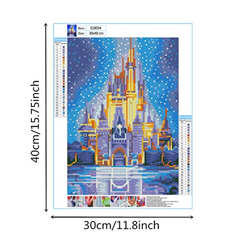 Kit de pintura 5D com cristais Ajcoflt, 30 x 40 cm