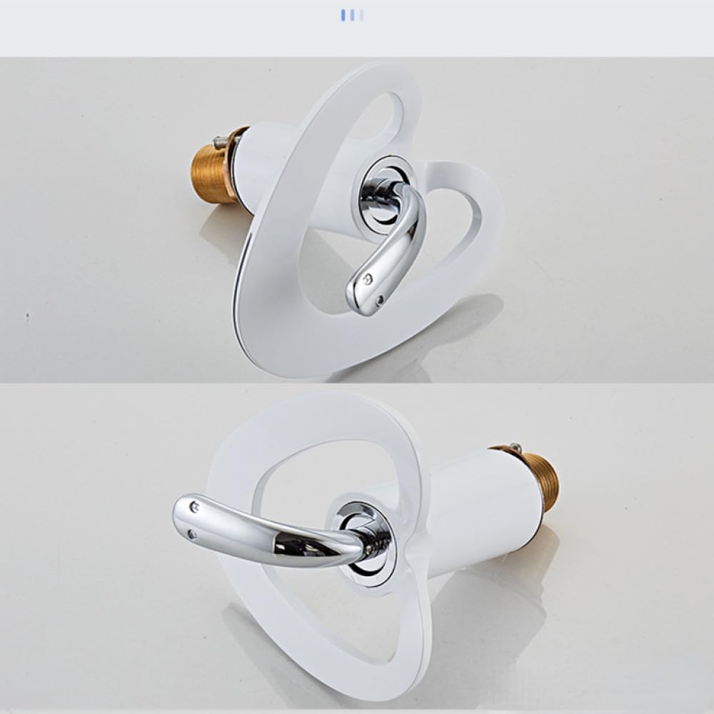 Grifo de lavabo de cascada Grifo mezclador de agua fría y caliente Grifo de lavabo de baño Grifos de lavabo montados en cubierta, SLT239, Astilla