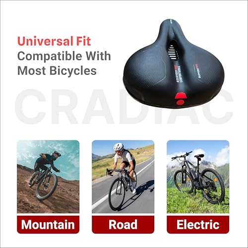 Image of CRADIAC - Cycle seat |Cycle seat Big Size | Saddle |seat for Cycle |MTB seat | Big Bicycle seat | Cycle Saddle seat | Bicycle seat | Mountain Bike Cycle Saddle |Bicycle seat for Men| seat for Cycle