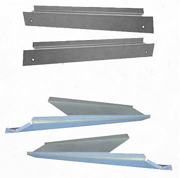 Truck Rocker Panel and Backing Plate Repair Kit Pair Unfinished Coated Steel MLC-6772-CHT 245-0439