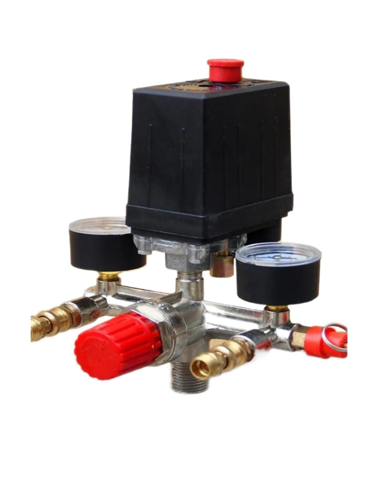 Manomètre compresseur 90-120PSI avec interrupteur en aluminium
