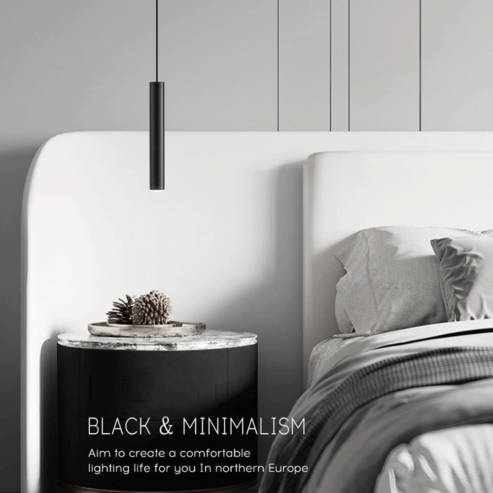 Czarna mosiężna lampa wisząca z długą rurką, nowoczesne lampy sufitowe LED na wyspie, minimalistyczny wystrój jadalni oświetlenie wiszące, miedziana lampa wisząca, lampy z kloszami optycznymi LWX