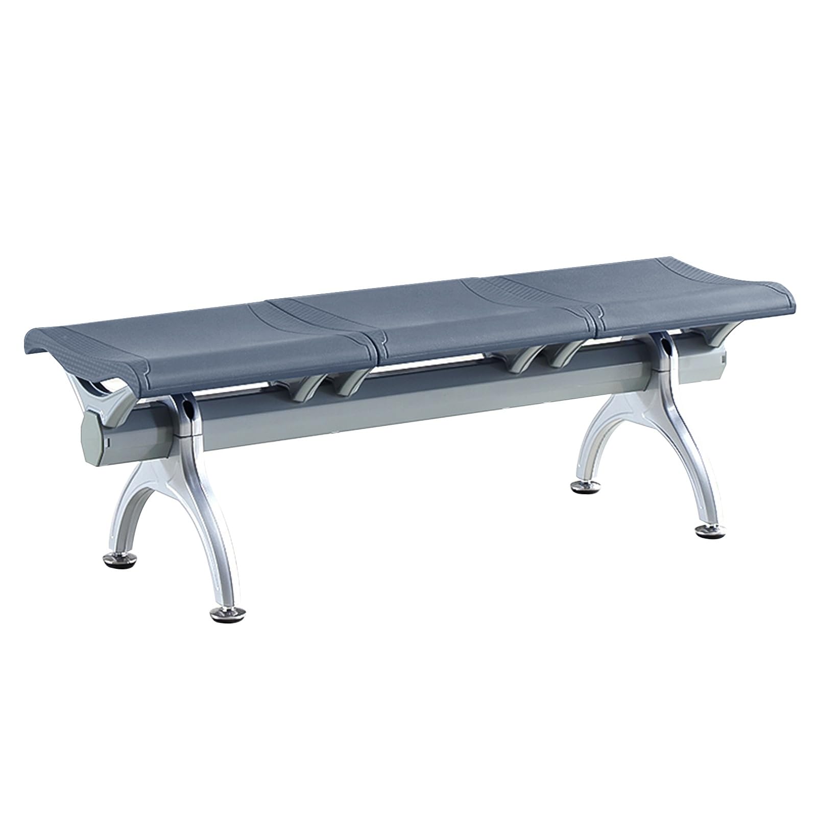 YNBSHGAA Armless Reception Bench, 3-Seat Waiting Room Furniture for Office, Hospital, Airport, and Lobby,5-Grey