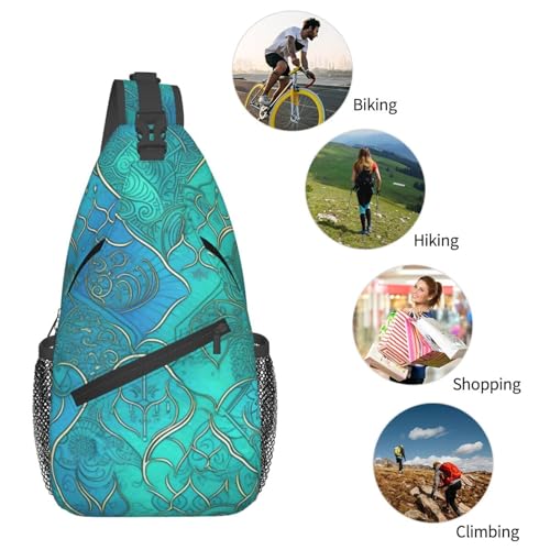 Bolso cruzado para hombre mochila bandolera negra miniatura 6
