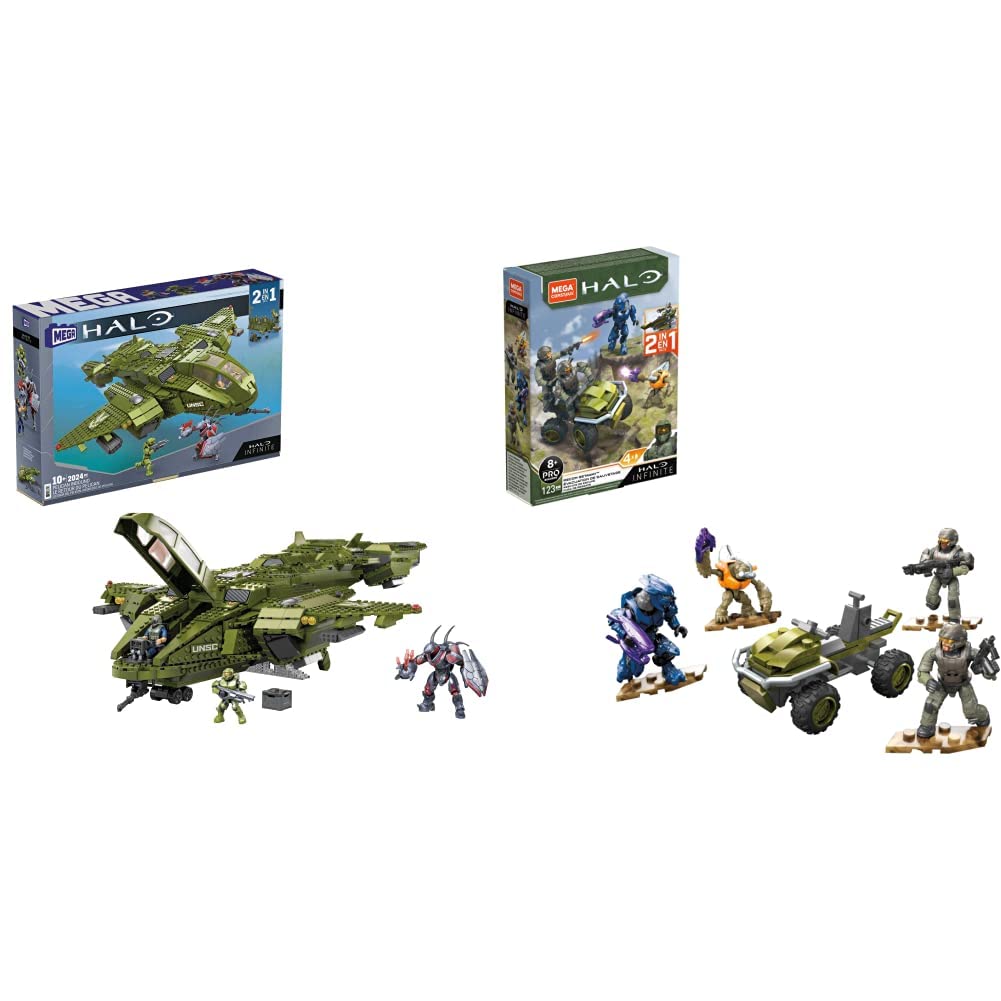 Buy MEGA Halo Pelican Inbound vehicle Halo Infinite Toy Car Building