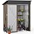 DWVO Metal Outdoor Storage Shed 5x3ft, Lockable Tool Sheds Storage with Air Vent for Garden, Patio, Lawn to Store Garbage Can, Lawnmower, Brown