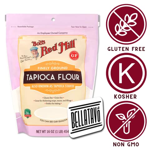 Gluten Free Tapioca Flour Bundle. Include One-16 Oz Packages Of All Natural Finely Ground Bobs Red Mill Tapioca Flour. Also Known As Tapioca Starch! Comes With A Bellatavo Fridge Magnet! #TOP1
