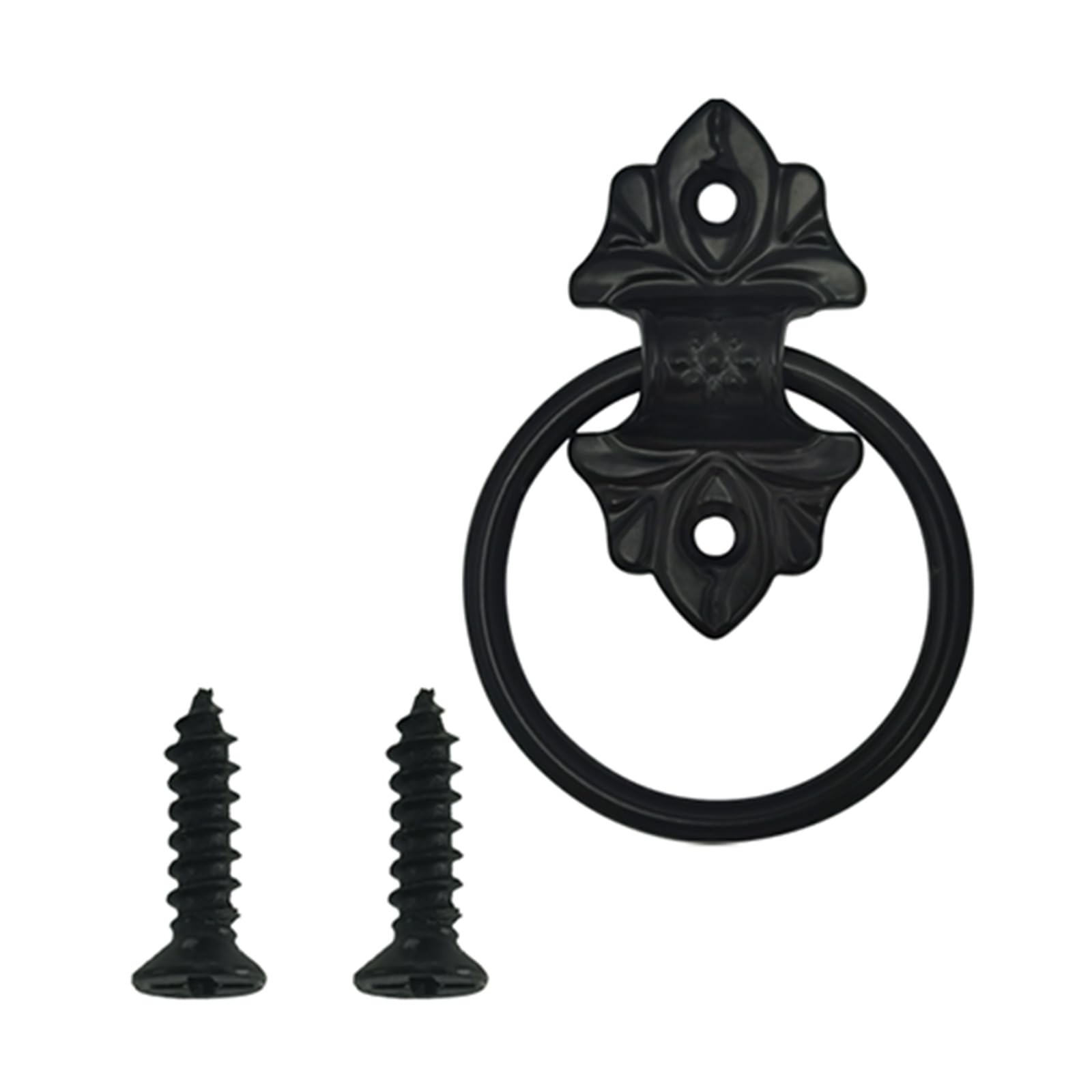 Newft Black Cabinet Door Knobs Set Vintage Bronze Rings Handles Decorative Antique Bronze Drawer Pulls For Dresser Drawers Dresser Door Hardware