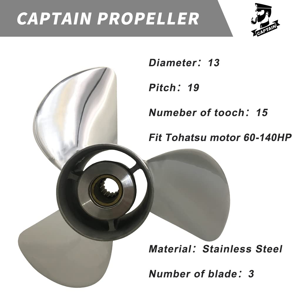 11x15 Inch Propeller met Hoge Stuwkracht, 3 Bladen 13 Tanden RH