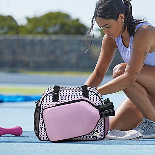 Image of Boulder Bee Pickleball Bags, Premium Pickleball Tote Bag for Girls, Women's Hand /Shoulder Gym Bag w Water Bottle Holder, with Pickleball Racquet /Paddle Holder