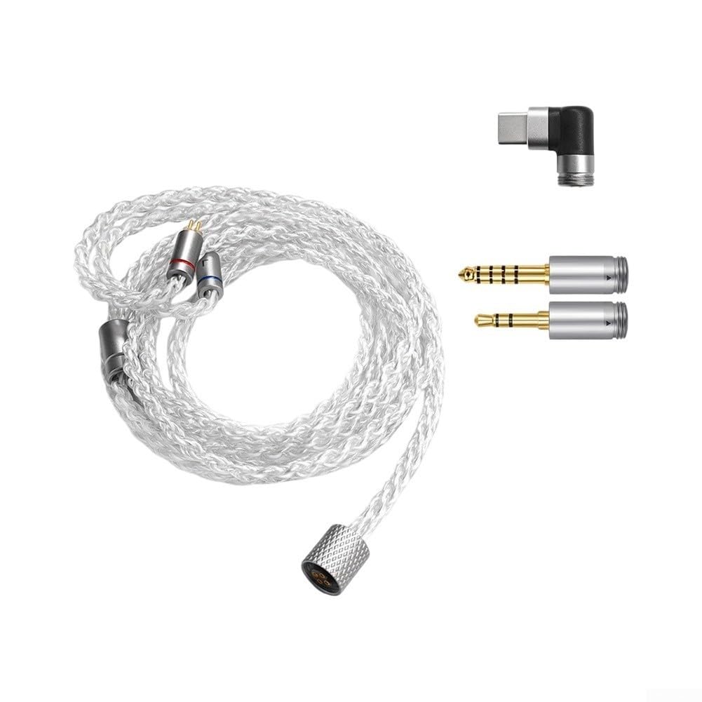 Universelles Audio Kabel 3-fach Type-C zu Klinke 3,5mm und 4,4mm - Hochreines Kupfer Upgrade Kabel 1,2 Meter(3-in-1)