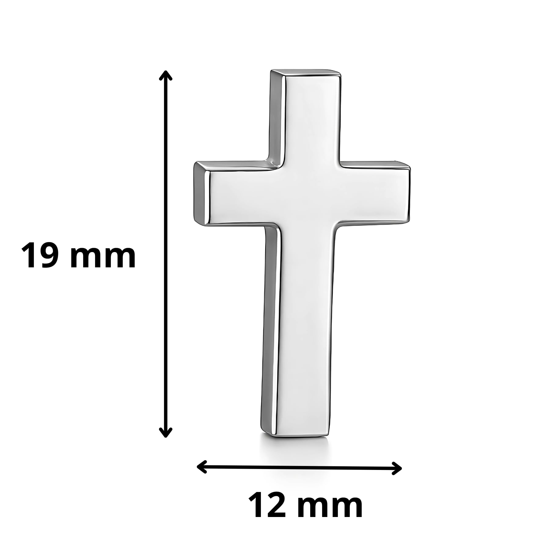 Zestaw dwóch złotych i srebrnych szpilek z krzyżem chrześcijańskim | Katolicki metalowy grawerunek laserowy w kolorze złotym | Katolicka przypinka do klapy religijnej, broszka dla mężczyzn i kobiet