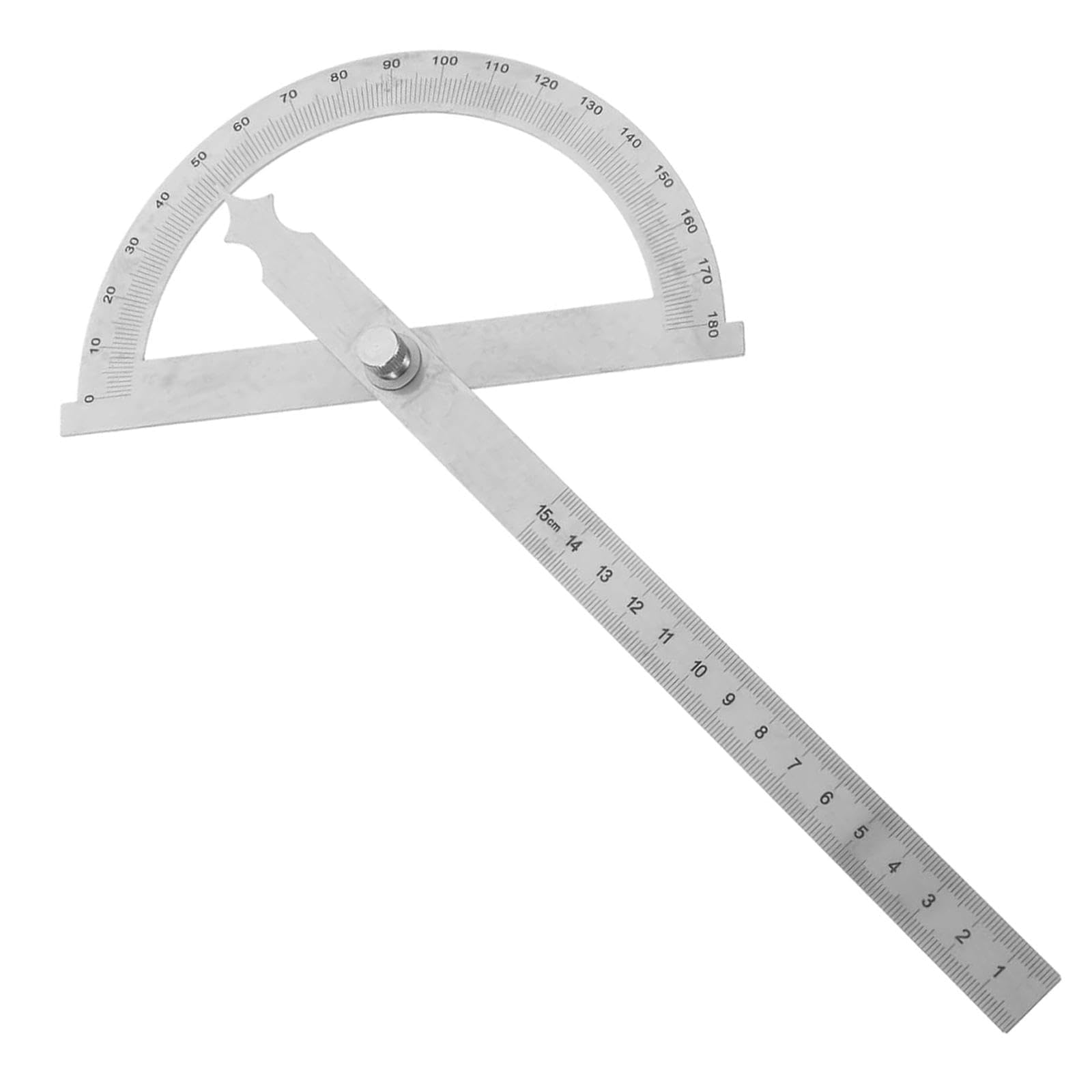 Goniometro Digitale 180° Acciaio Inox con Vite di Bloccaggio Regolabile per Falegnameria