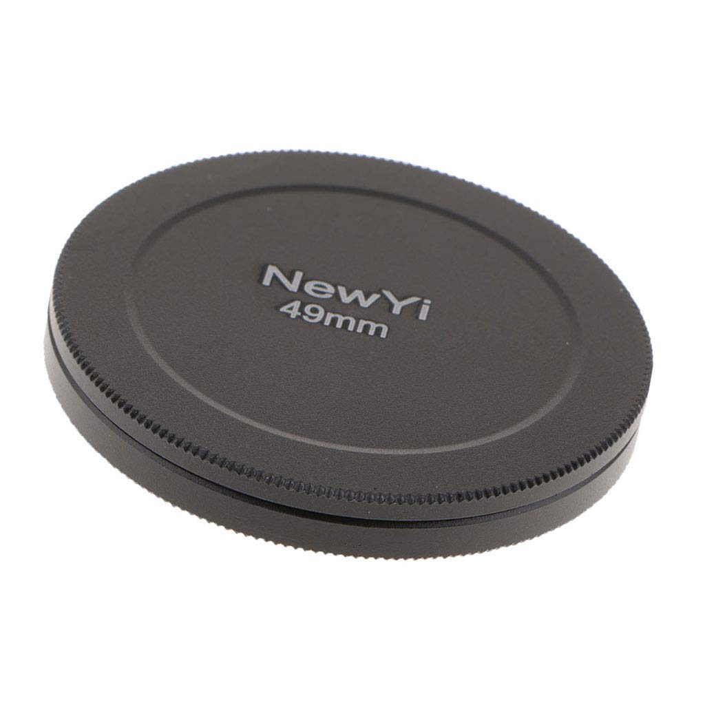 Lot de 3 capuchons de protection en métal pour filtre d'objectif d'appareil photo 49 mm Noir