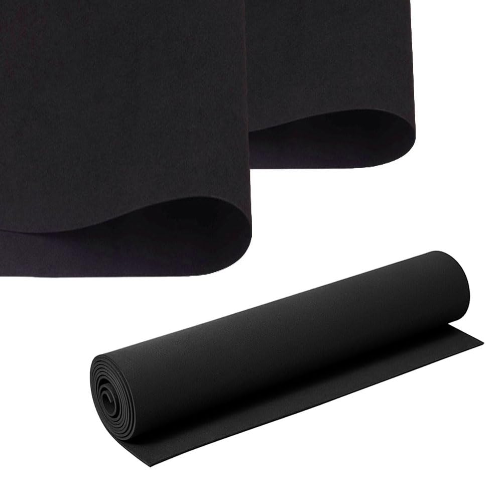 3Pcs Black EVA Foam Sheets 2mm Thick 50x50cm - Craft Foam for Cosplay, Arts & Crafts, DIY Projects