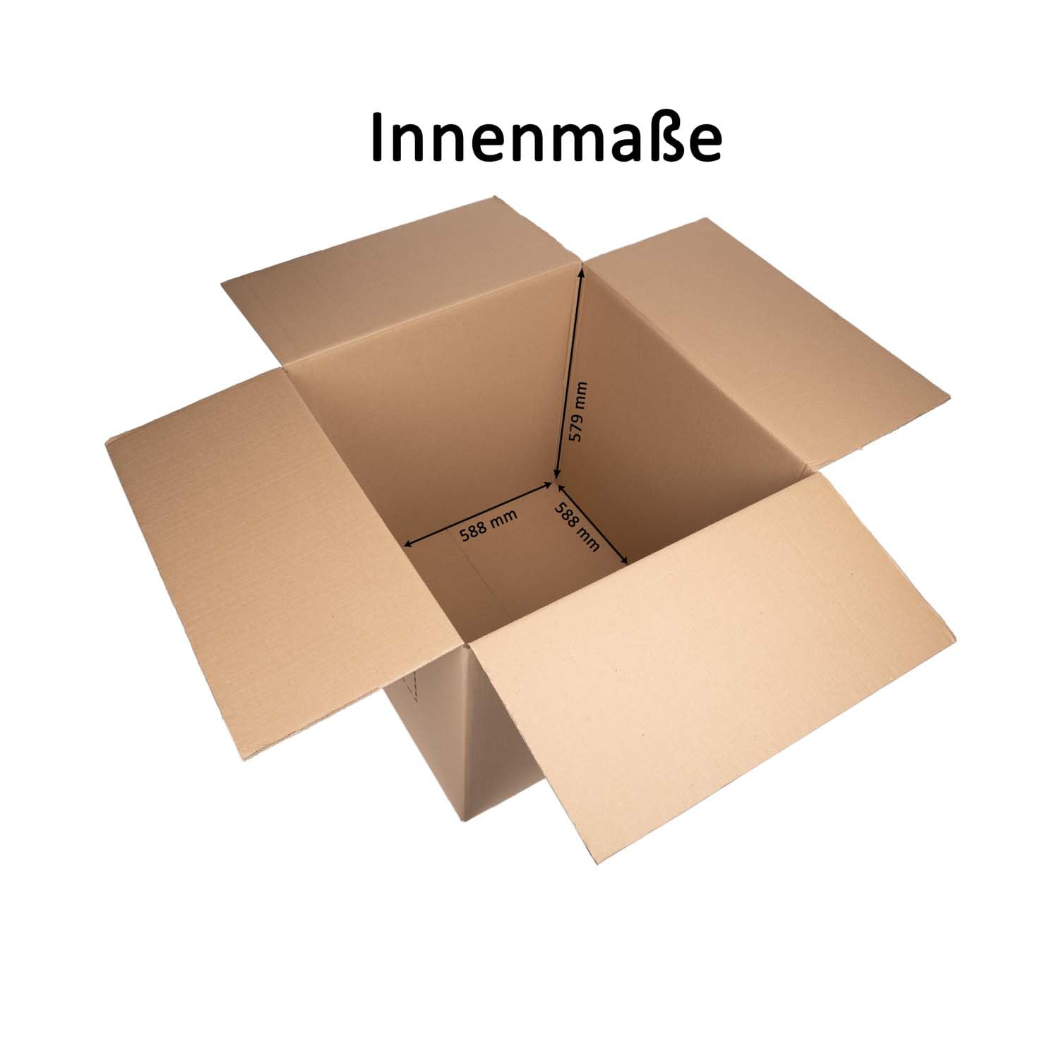 smiley pack – 20 Stück Versandkartons 600 x 600 x 600 mm, 2-wellig, Faltkarton, Pappkarton, stabil, Paketkarton, Transportkarton (20)