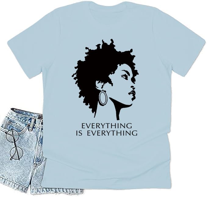 Image of Black History Shirts Black Graphic tees for Men and Women, Magic Fashion Afro American Natural Hair Vintage Melanin T-Shirts
