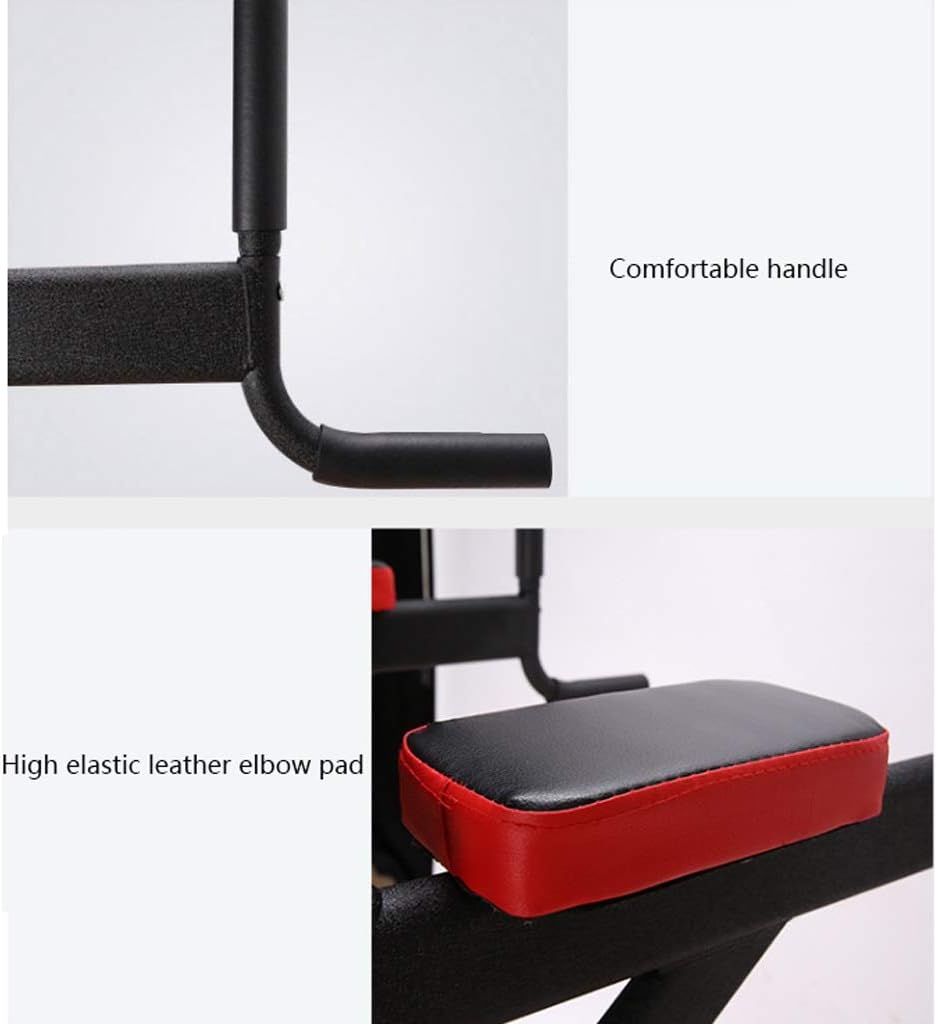 Fitness Power Rack Adjustable Squat Rack Power Cages Multifunctional Pull-ups with Chin Armrests Single Parallel Bars Fitness Equipment Squat Cage Home Gym