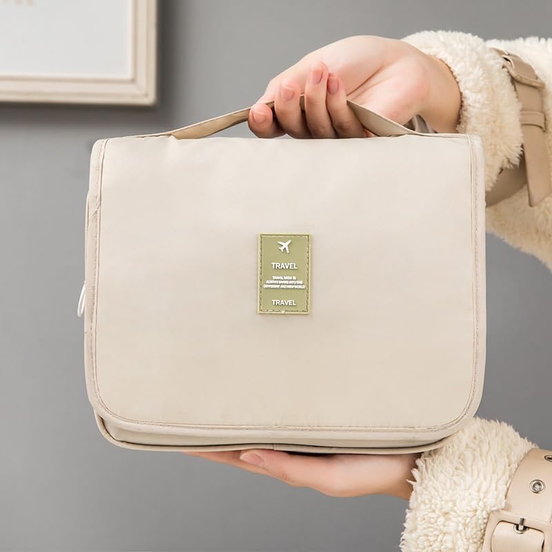 Borsa da Toilette da Donna, Borse per Il Trucco, Borsa cosmetica da Viaggio, Organizer per Articoli da Toilette, Impermeabile, da Appendere, per Il Bagno.