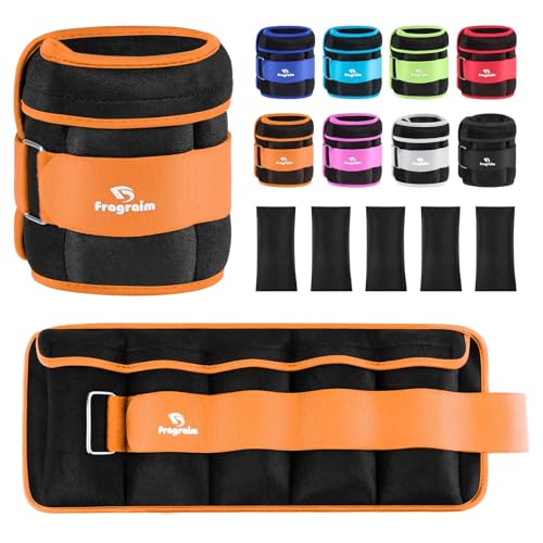 Image of Fragraim Adjustable Ankle Weights 1-3 /4 /5 /6 /8 /10 /12 /15 /20 LBS Pair with Removable Weight for Jogging, Gymnastics, Aerobics, Physical Therapy