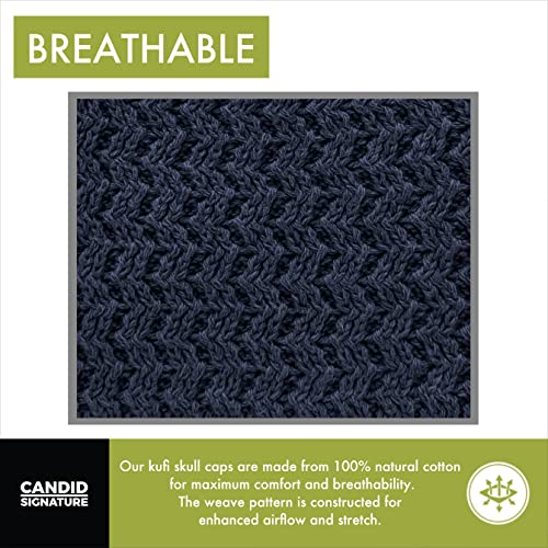 Image of Zigzag Knit Breathable Skull Caps for Men & Women