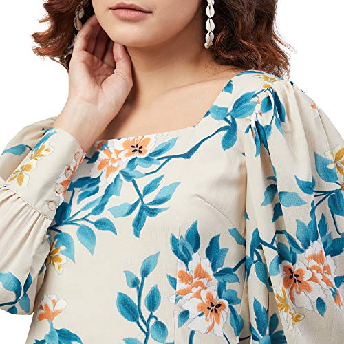 Image of Marie Claire Women's Polyester A-Line Midi Casual Dress