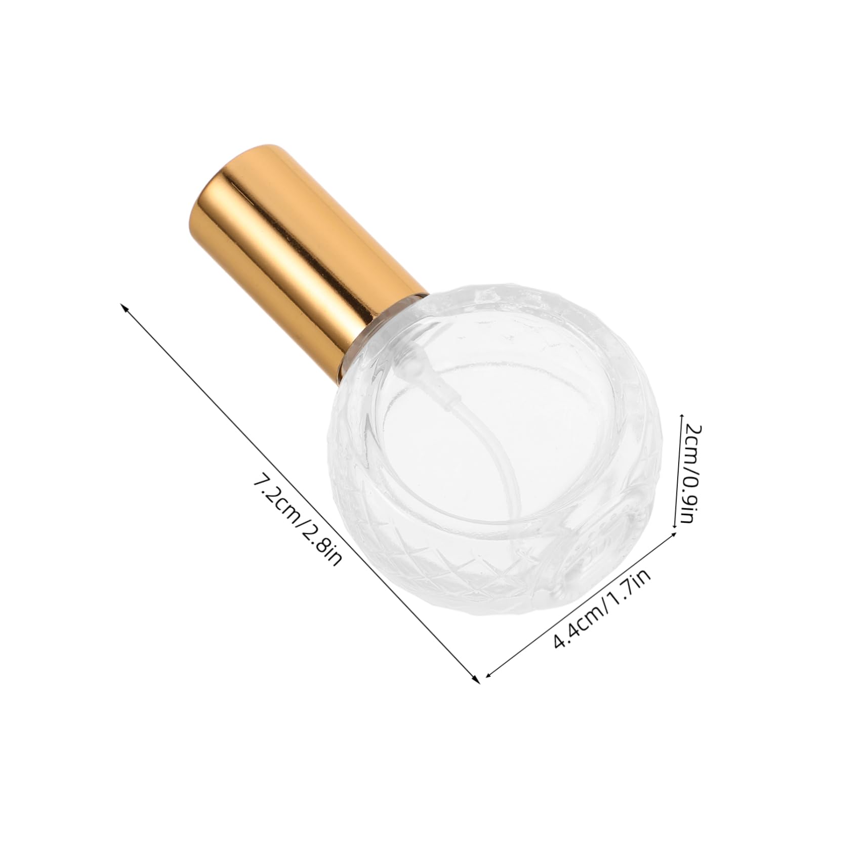 Flaconi Spray da Viaggio da 10ml, Bottiglie di Profumo Ricaricabili in Vetro con Cappuccio in Alluminio, Design Piatto e Rotondo, Confezione da 10 Pezzi per Profumi