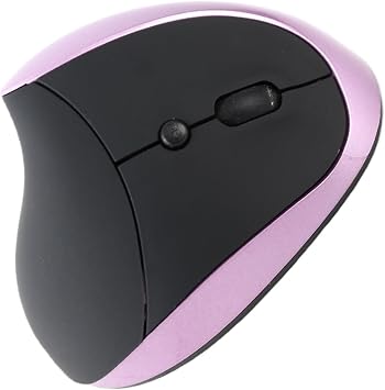 Tangxi Ergonomic Mouse, 2.4G Wireless Vertical Ergonomic Optical Mouse Right Hand, 800/1200/1600 DPI, 6 Buttons, for Laptop, Desktop, PC Purple