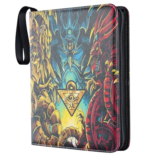 DRZERUI Card Binder for YuGiOh Cards，9-Pockets Trading...