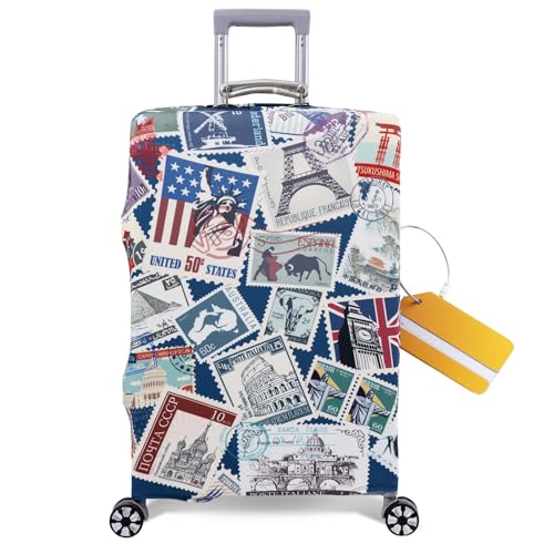 OrgaWise Housse Valise et Étiquette Hauteur des bagages adaptée 72-80CM Luggage Cover de...