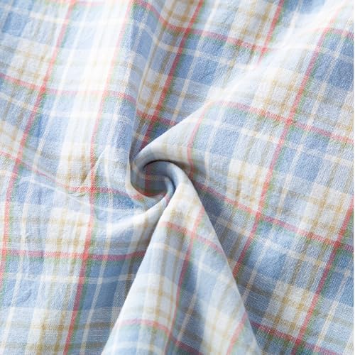 Image of STMAHER Women's 2 Piece Cotton Pajama Sets Long Sleeve Sleepwear Button Down Soft Lightweight Pj Pants Set With Pockets