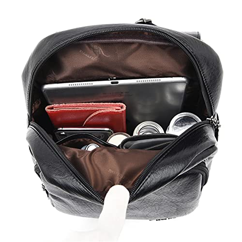 Dames mode rugzak college rugzak portemonnee PU lederen tassen casual rugzakken - Image 7