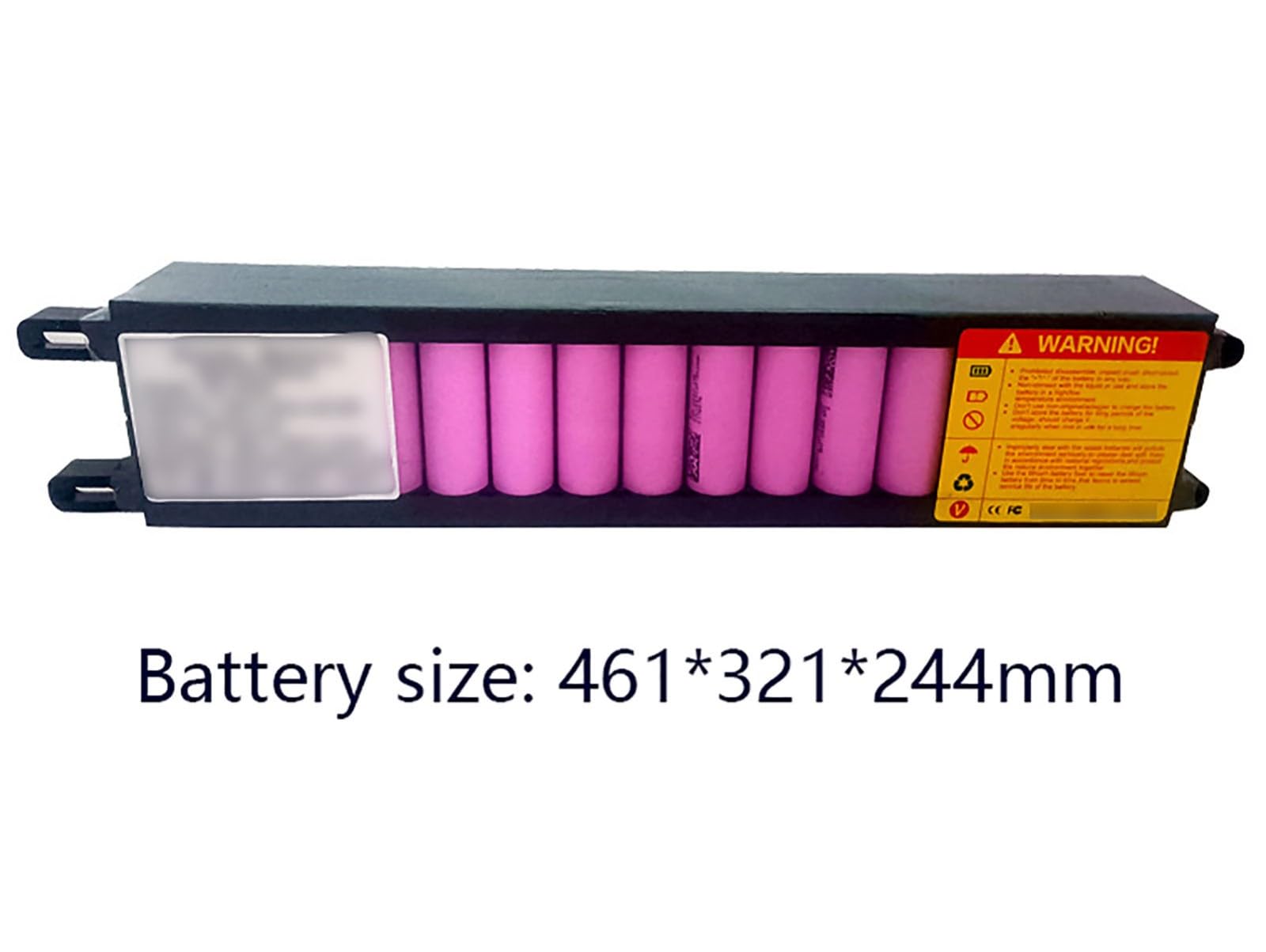 Batteria Per Monopattino Elettrico Da 36V 6Ah 7.8Ah 8.7Ah 9.6Ah, Batteria Di Ricambio Ad Alta Capacità Con BMS Per Kit Motore Da 0-350W