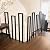 Stair Railing Lndoor,Hand Rails for Outdoor Steps, Metal U Shaped Handrails for Indoor Stairs, Lndustrial Wrought Lron Handrail, Stair Handrail?for Stairs Porch Garden (U-Black, 90CM)