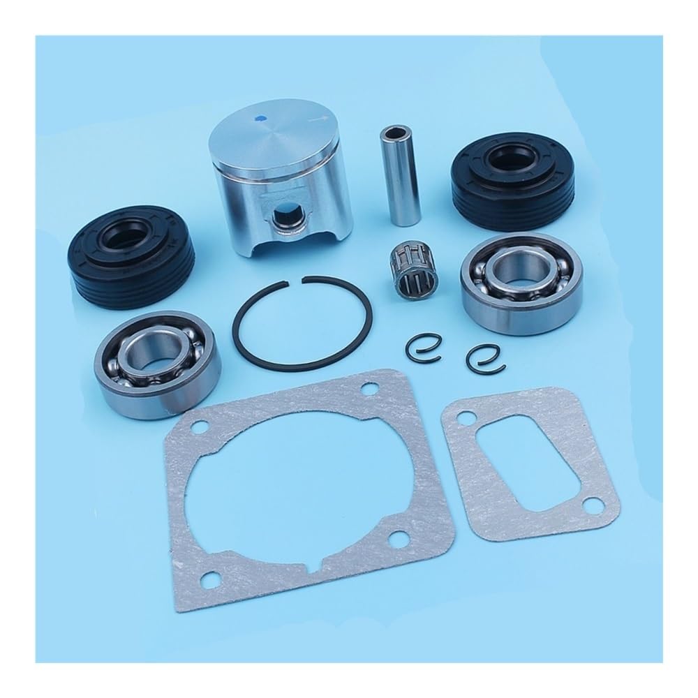 Kit de Sello de Aceite de cojinete de Bolas de cigüeñal de pistón de 40 mm, Compatible con 340, 345, 2141 y 2145, Repuesto de Jaula de Aguja de Anillo de Motosierra