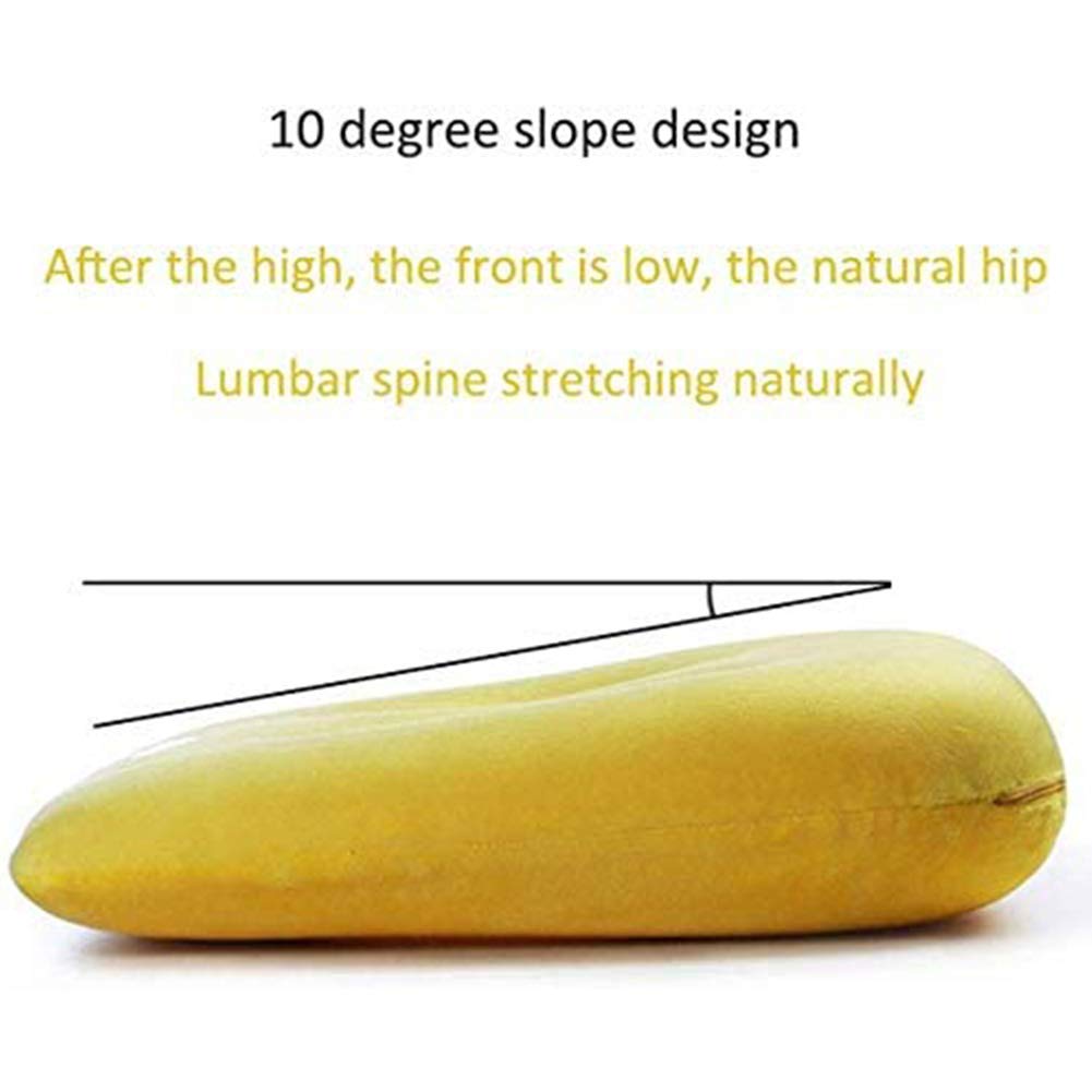 Ischial Tuberosity - Cojín de asiento de espuma viscoelástica para glúteos, espalda baja, caderas, cojín ergonómico con dos agujeros y soporte