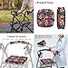 Vanideaoty Tropical Flowers Seat and Backrest Rollbar Covers Walker Accessories Storage Bag Easy to Install Decor Covers with Elastic Band Big Capacity Holiday Gifts